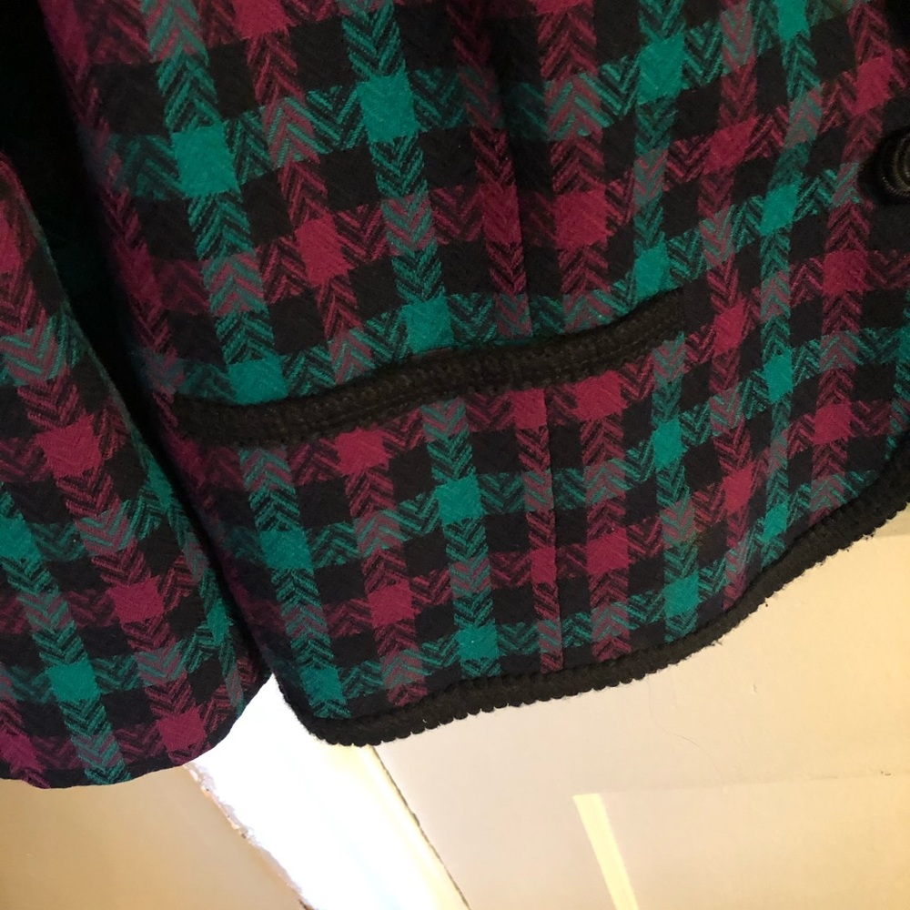 Vintage Pendleton Wool Cardigan Jacket Women’s Medium Plaid - Picture 4 of 5